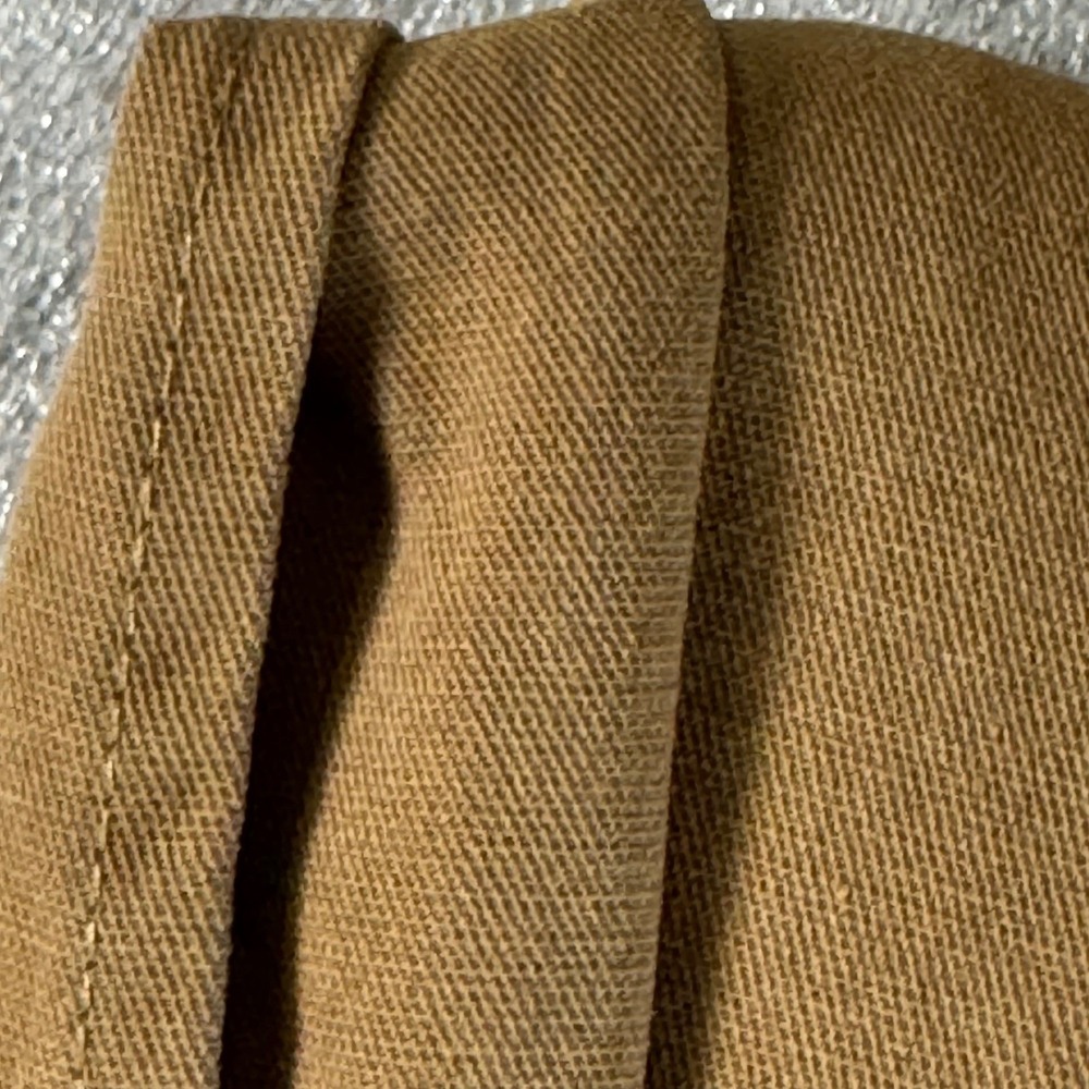 Throwing Tiny Fits Khaki Cotton Culotte Pants Wide Leg Cropped Elastic Waist M/L - Picture 8 of 8